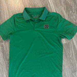 Notre Dame Under Armour Performance Polo size small